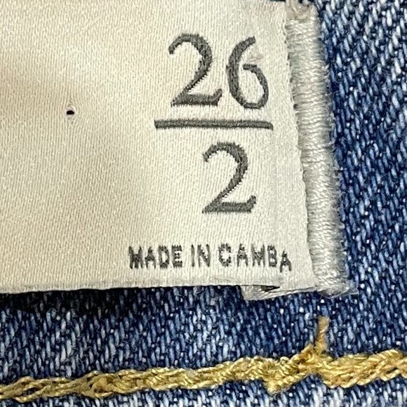 Abercrombie & Fitch High Rise Short Cut Off Denim Jean Light Wash Size 26/2 - Picture 7 of 7